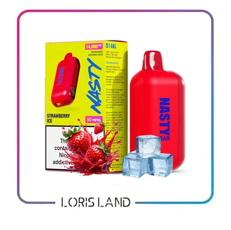 پاد یکبار مصرف توت فرنگی یخ نستی 14 هزار پاف